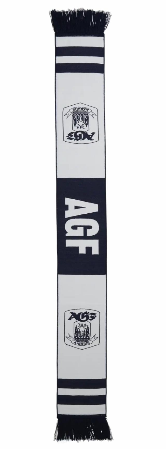 AGF Halstørklæde Hvid/Blå