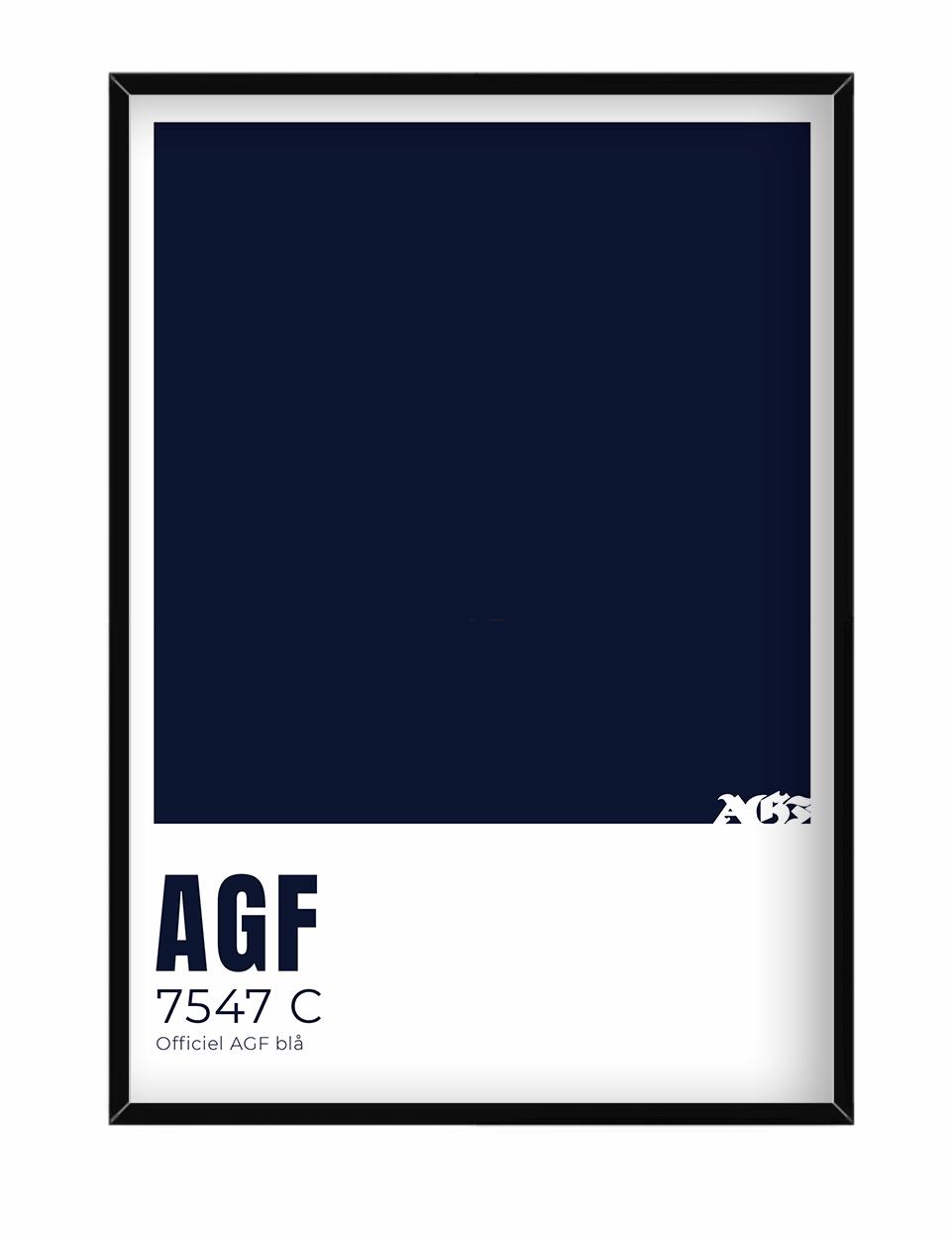 AGF Blå Plakat