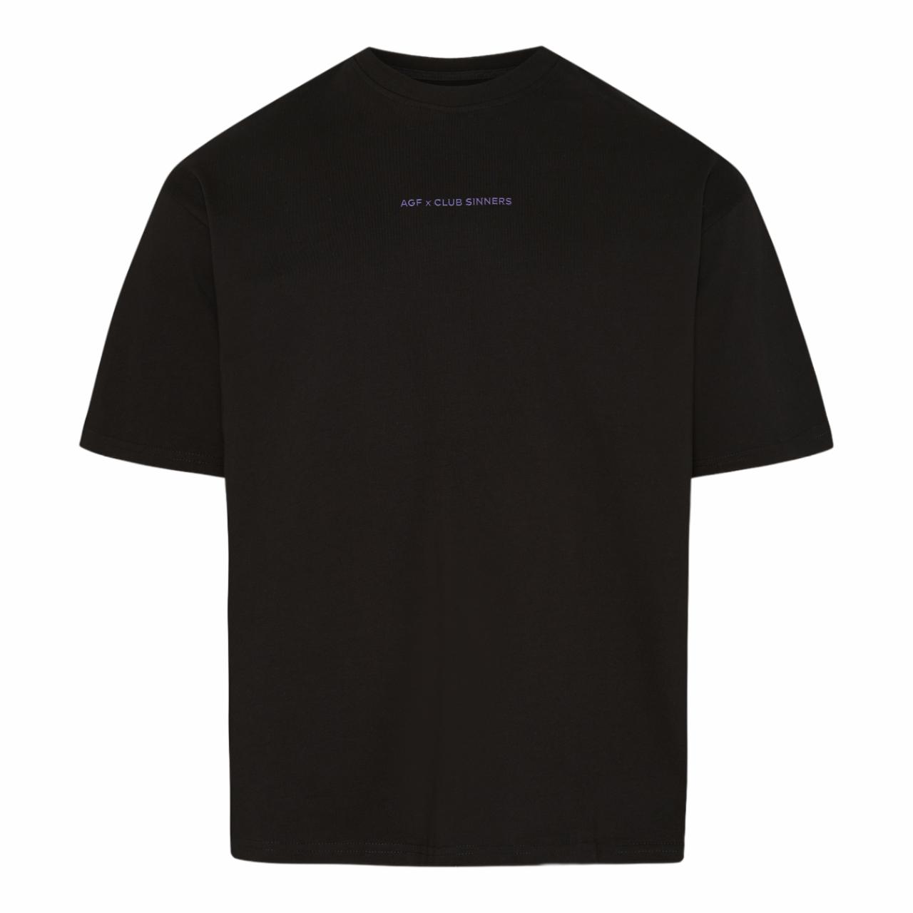 AGF x Club Sinners Essential T-shirt - Midnight Black